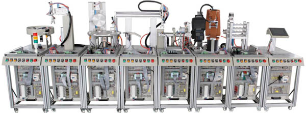 HYRX-J1機(jī)器人柔性自動(dòng)化生產(chǎn)線實(shí)訓(xùn)系統(tǒng)（八站）