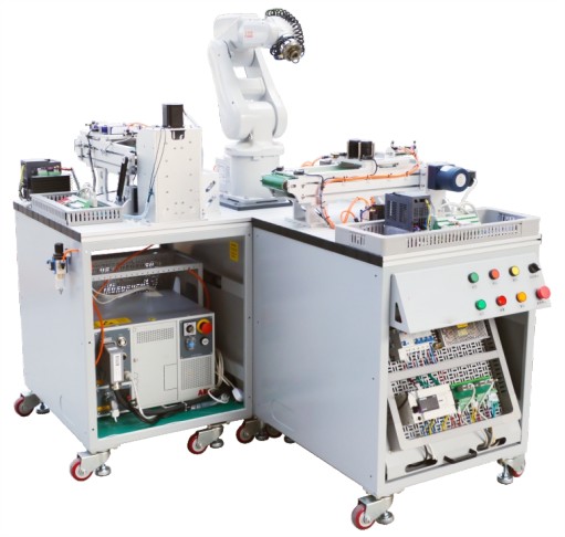 HY-JY02型工業(yè)機(jī)器人玻璃分揀與輪胎碼垛工作站